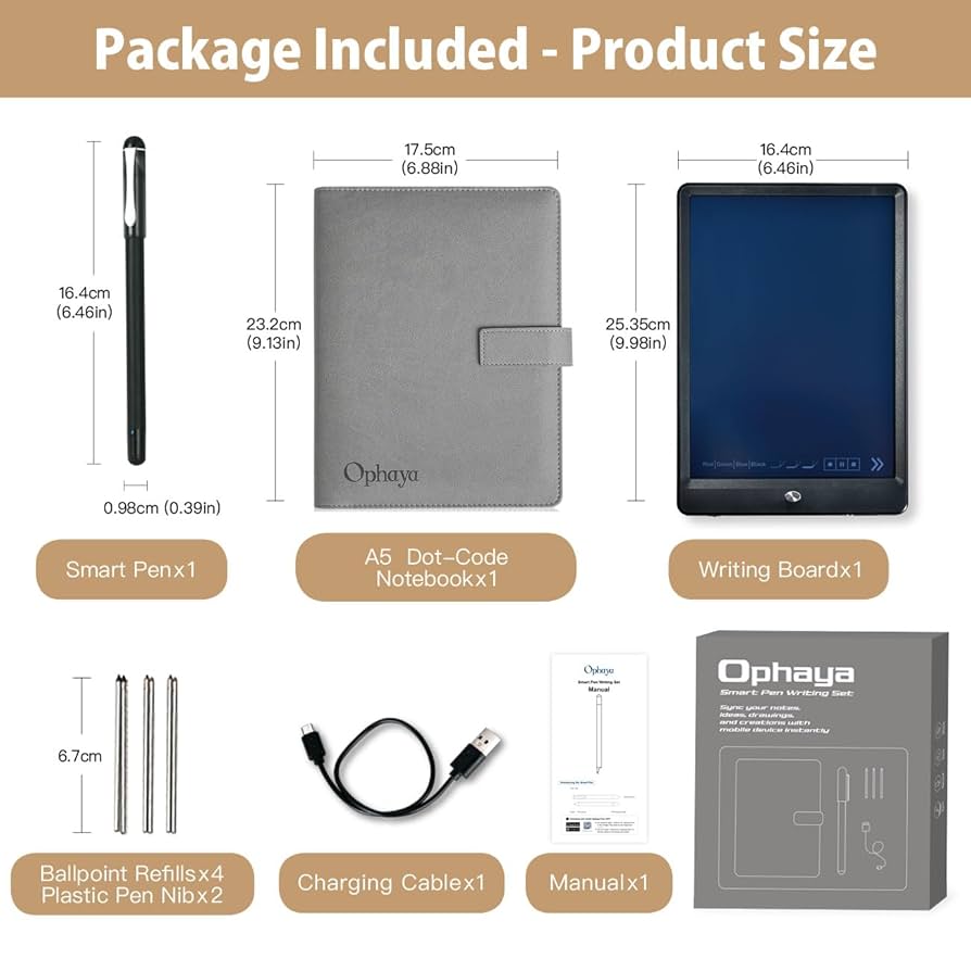 スキャナー Ophaya Smart Pen Writing Set Amazon.com: Ophaya 3 in 1 Digital Pen Smart Pen Writing Set